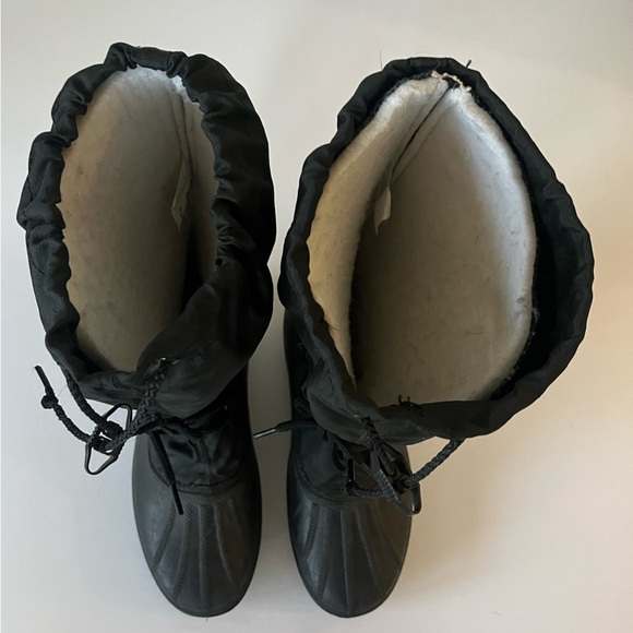 SOREL Kaufman Black Insulated Waterproof Glacier Winter Snow Boots Mens Size 7 - Picture 8 of 16